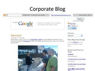 Corporate Blog 