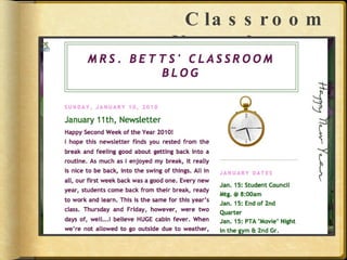 Classroom Newsletter: 