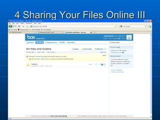 4 Sharing Your Files Online III 