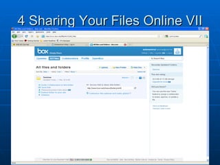 4 Sharing Your Files Online VII 