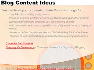 Post photos of class activities