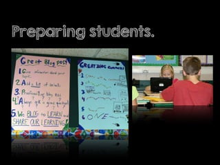 Preparing students.
 