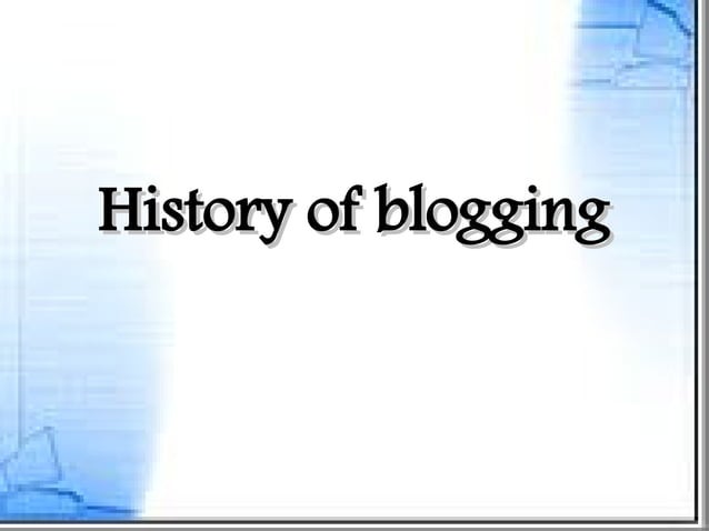 Blogging Ppt Blogging Ppt