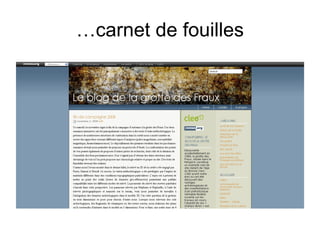 …carnet de fouilles 