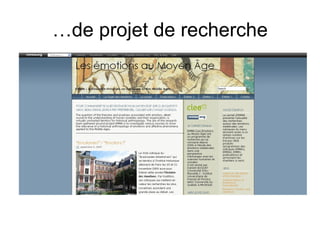 …de projet de recherche 