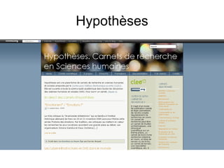 Hypothèses 