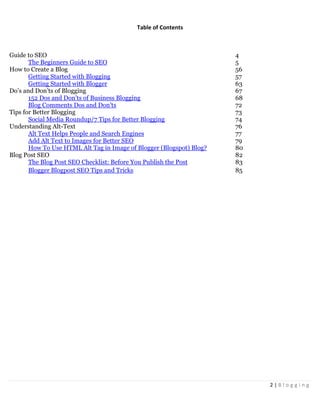 Blogging Tactical Guide