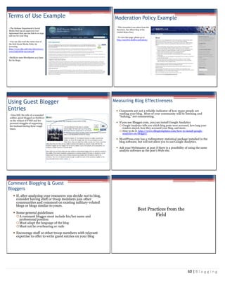 Blogging Tactical Guide