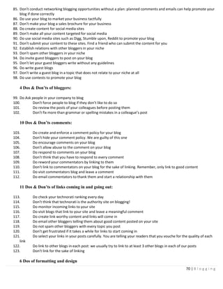 Blogging Tactical Guide