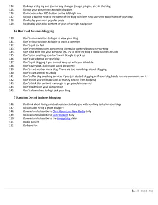 Blogging Tactical Guide