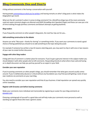 Blogging Tactical Guide