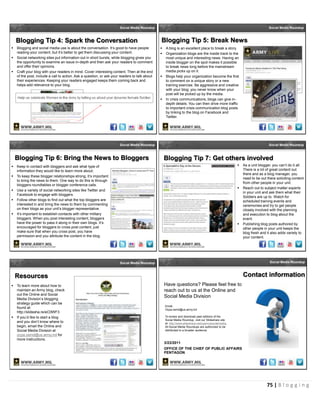 Blogging Tactical Guide