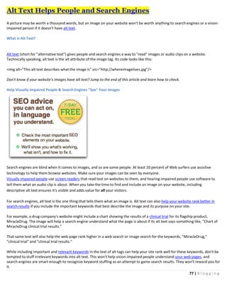 Blogging Tactical Guide