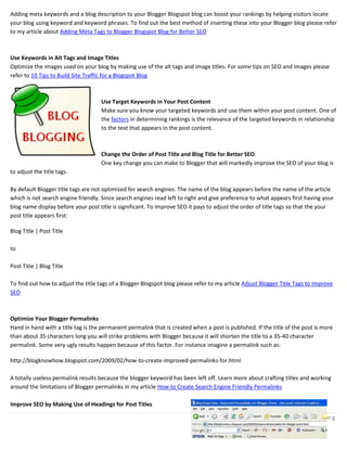 Blogging Tactical Guide