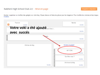 Votre voki a été ajouté 
avec succés 
 