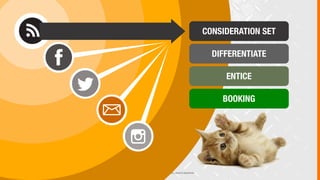 © 2013 COPYRIGHT • JUSTICEMITCHELL.COM • ALL RIGHTS RESERVED
CONSIDERATION SET
DIFFERENTIATE
ENTICE
BOOKING
 