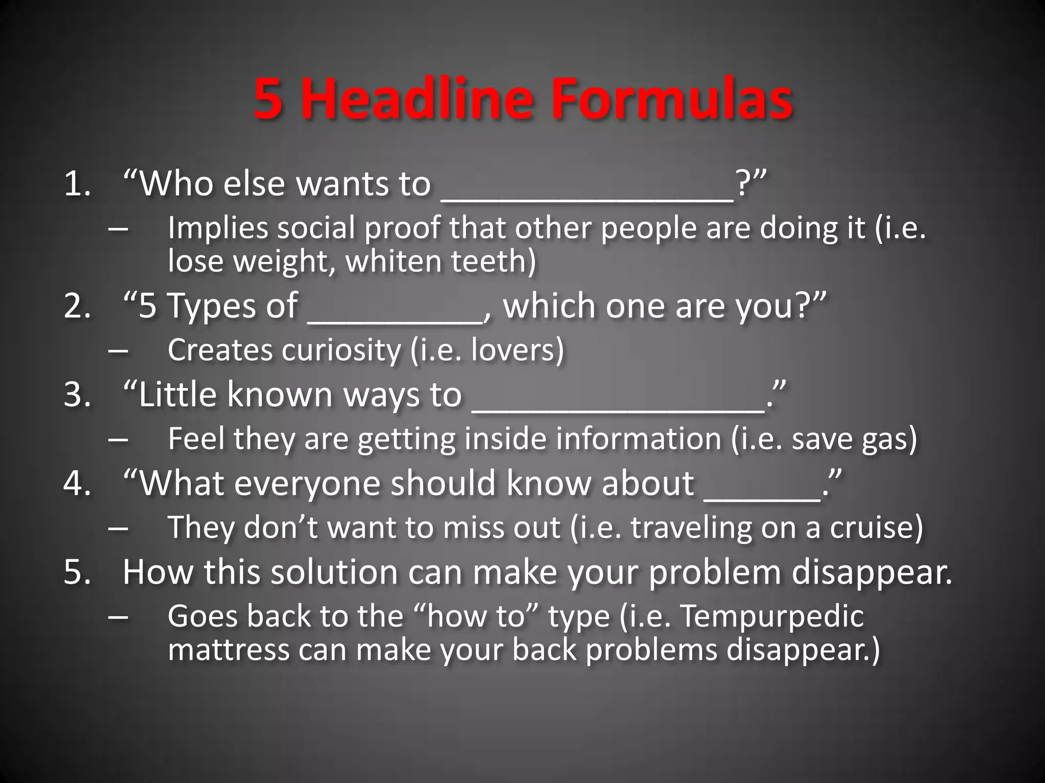 And many, many more…