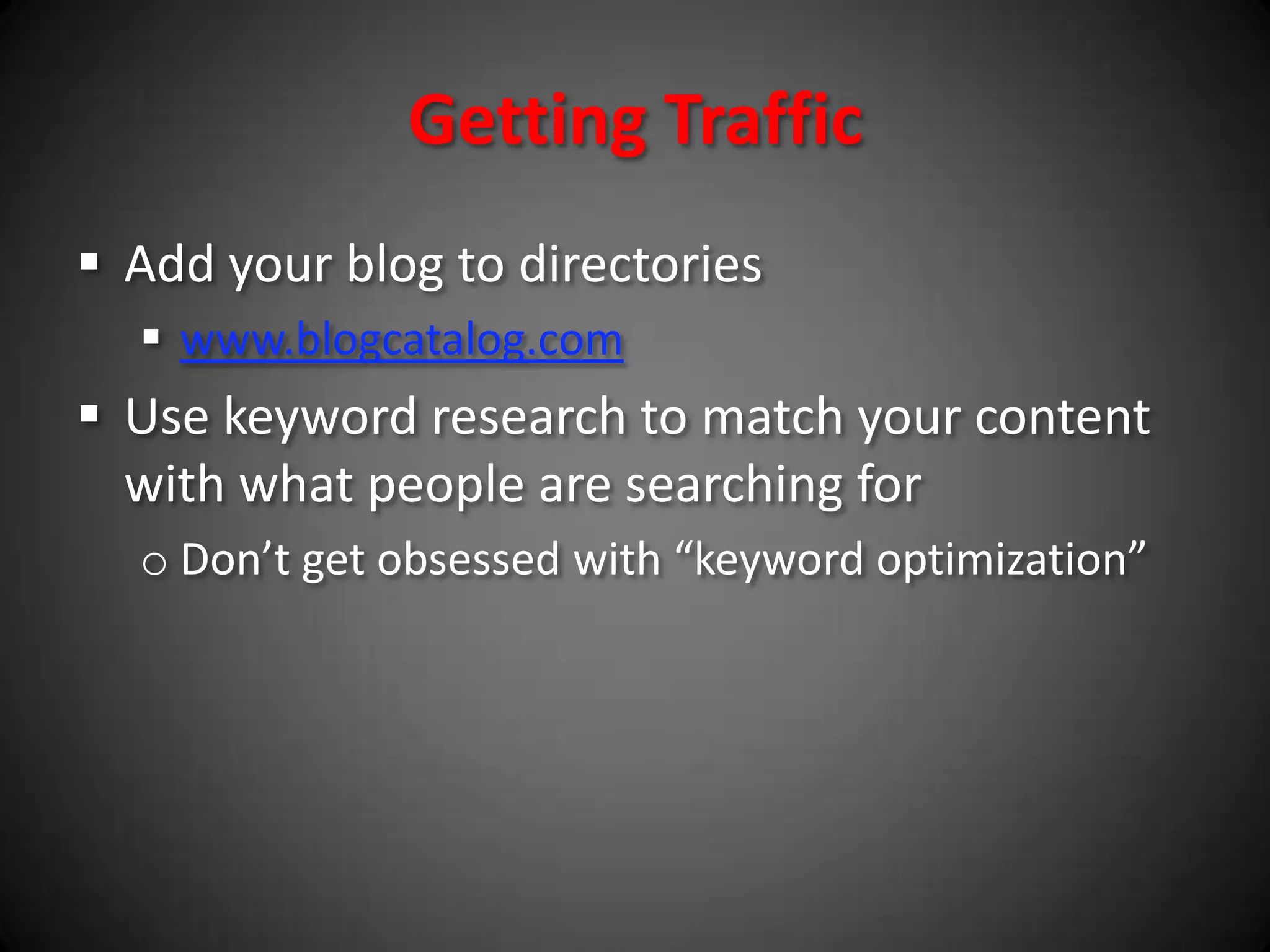 2. News & CommentaryIn every industry there are current events, news that is happening.(i.e. nutrition, travel, legal, healthcare)Google News: http://News.google.comis a great source of news and up to date information.Research the news and then report on it with your own commentary and perspective.(i.e. talk radio)