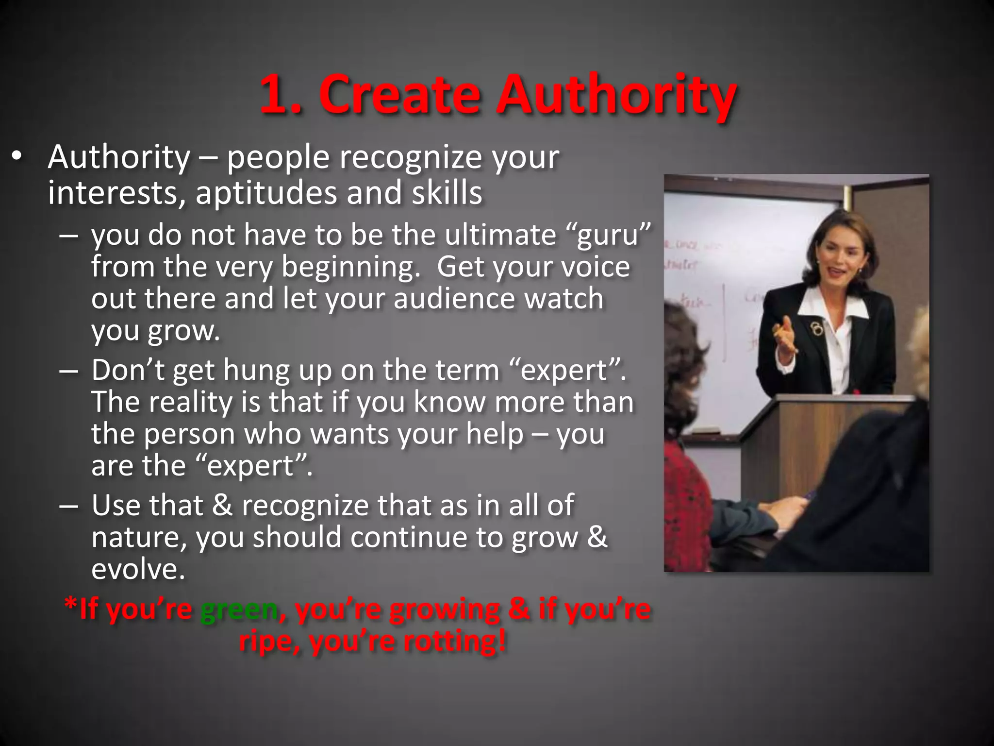 Be a thought-leader: create context for your readers