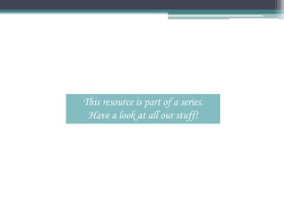 This resource is part of a series.
Have a look at all our stuff!
 