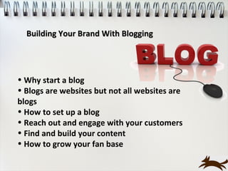 Building Your Brand wth Blogging Nov 2012