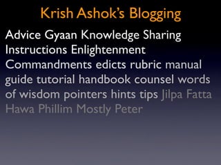 Blogging Workshop Saarang