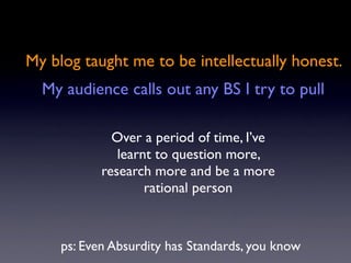 Blogging Workshop Saarang