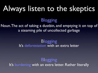 Blogging Workshop Saarang