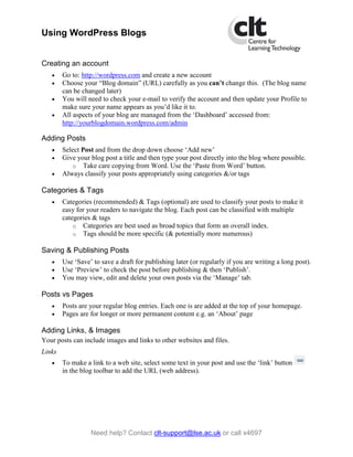 Using Wordpress Blogs Pdf Using Wordpress Blogs Pdf