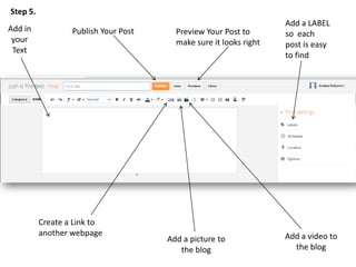 Blog Resource Hand Out Example Blog handout | PPTX