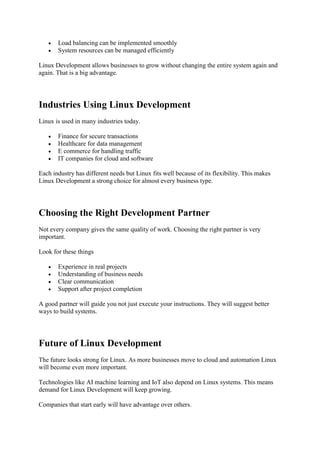 Hire Expert Linux Developers for Scalable and Secure Business Solutions ...