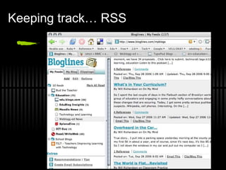 Keeping track… RSS 