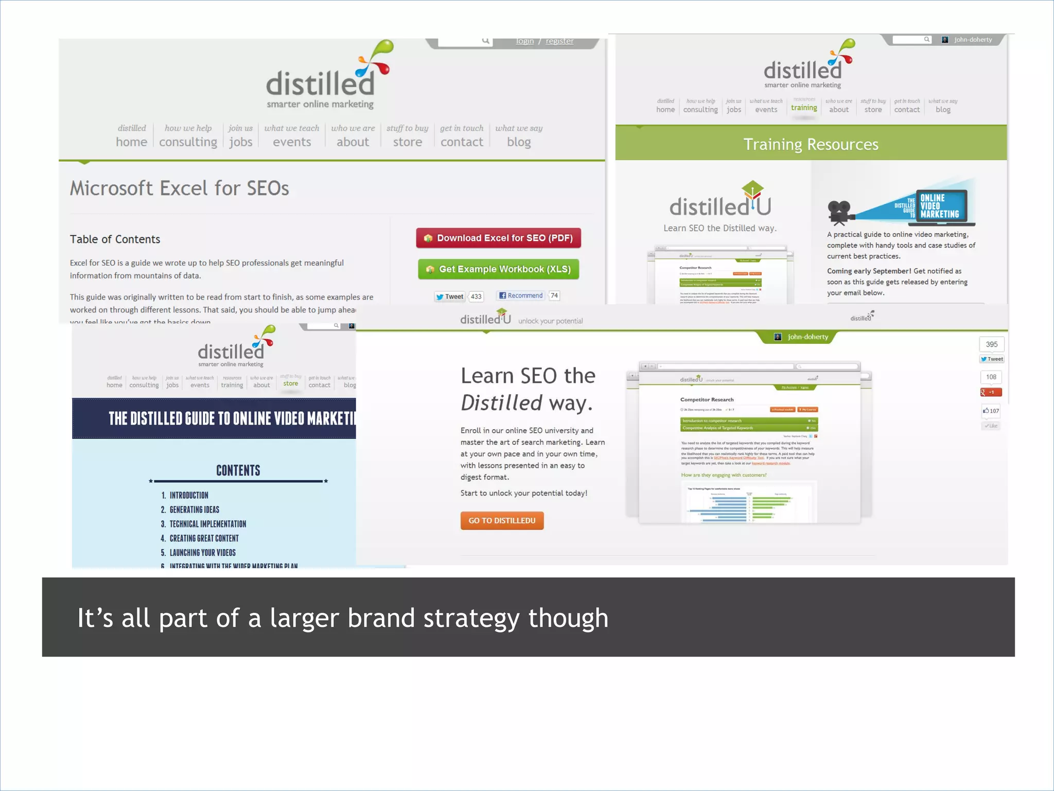 It’s all part of a larger brand strategy though
 