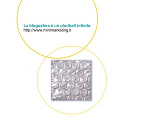 La  blogosfera  è un  pluriball  infinito http://www.minimarketing.it 