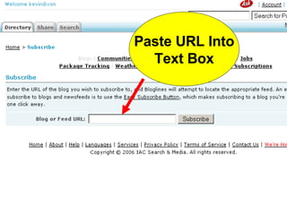 Paste URL Into Text Box 