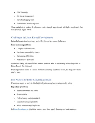 Comprehensive Guide to Linux Kernel Development for Enhanced System ...