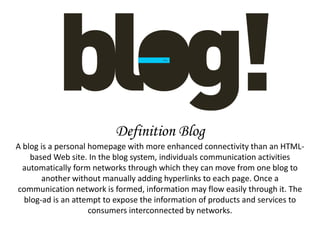  In 1999, a company called “Pyra” released “Blogger,” a service that let anyone publish a blog for free by typing in a box in their web browser.