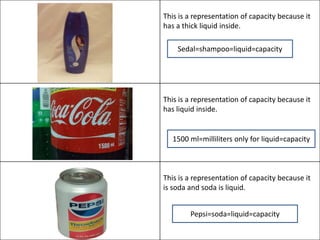 All the objects have volume.