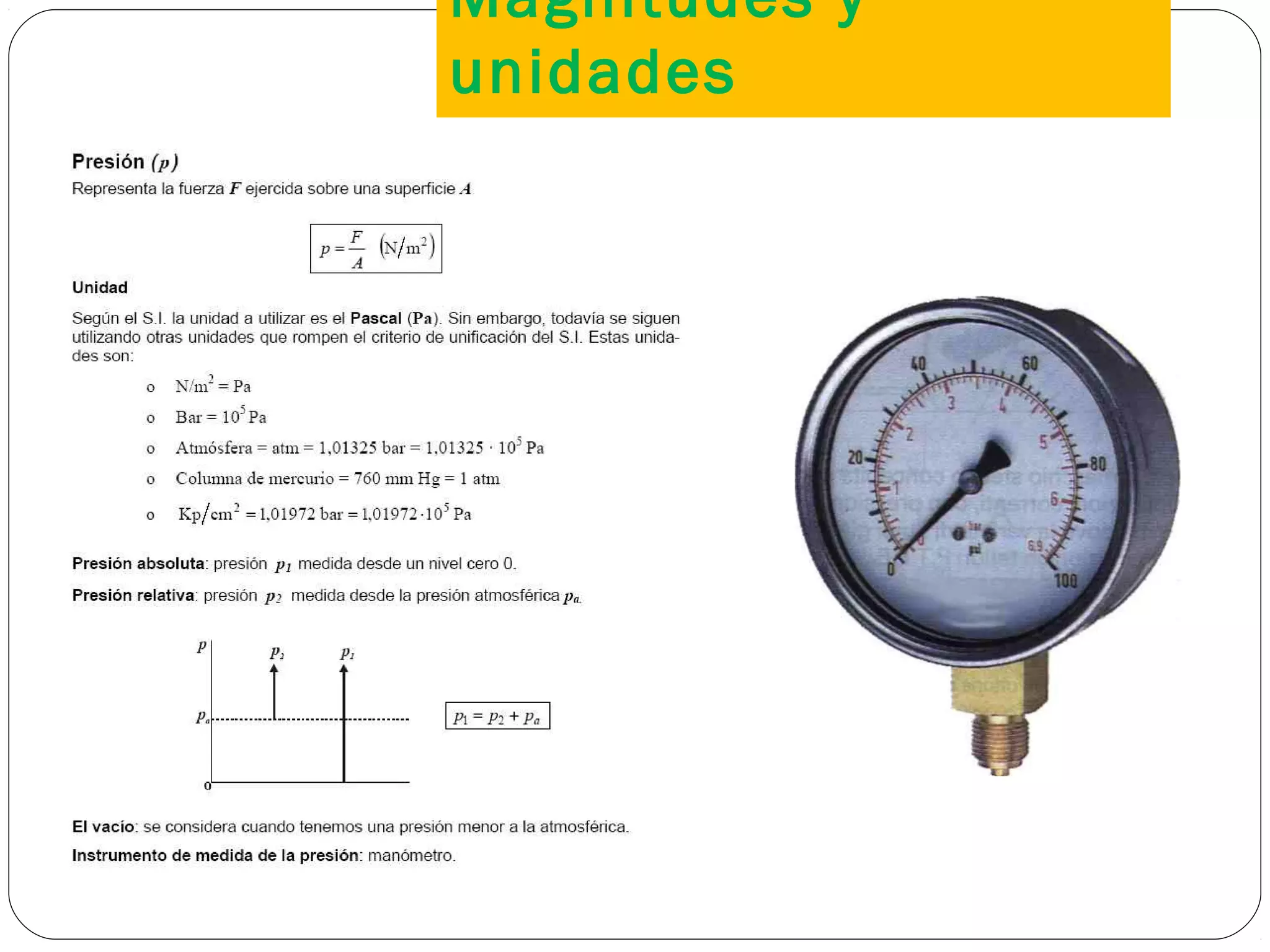 Magnitudes y
unidades
7
 