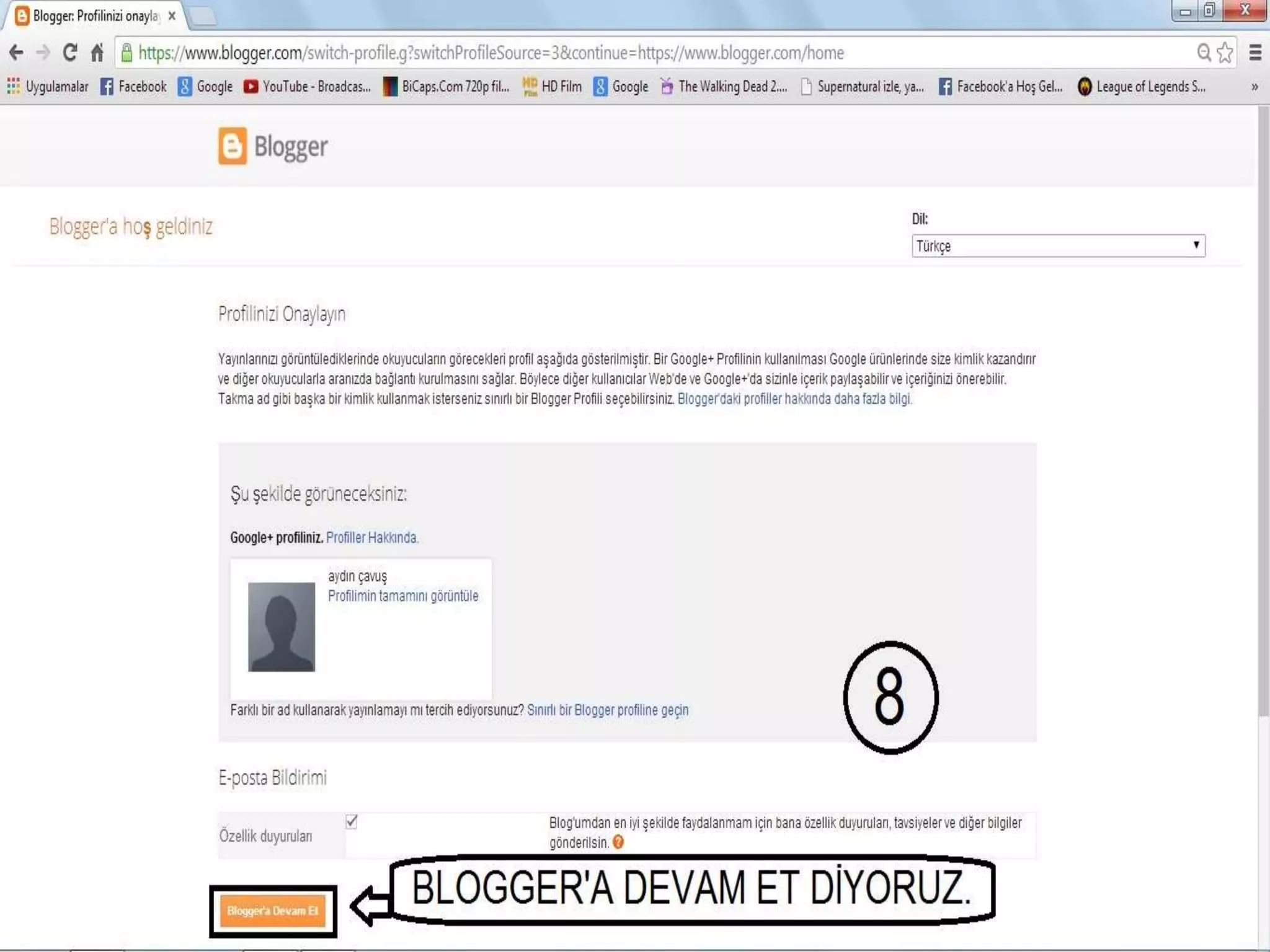 Blog oluşturma resimli anlatım