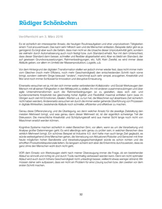 32
Rüdiger Schönbohm
Veröffentlicht am 3. März 2016
Es ist sicherlich ein interessanter Ansatz, die heutigen Routineaufgab...