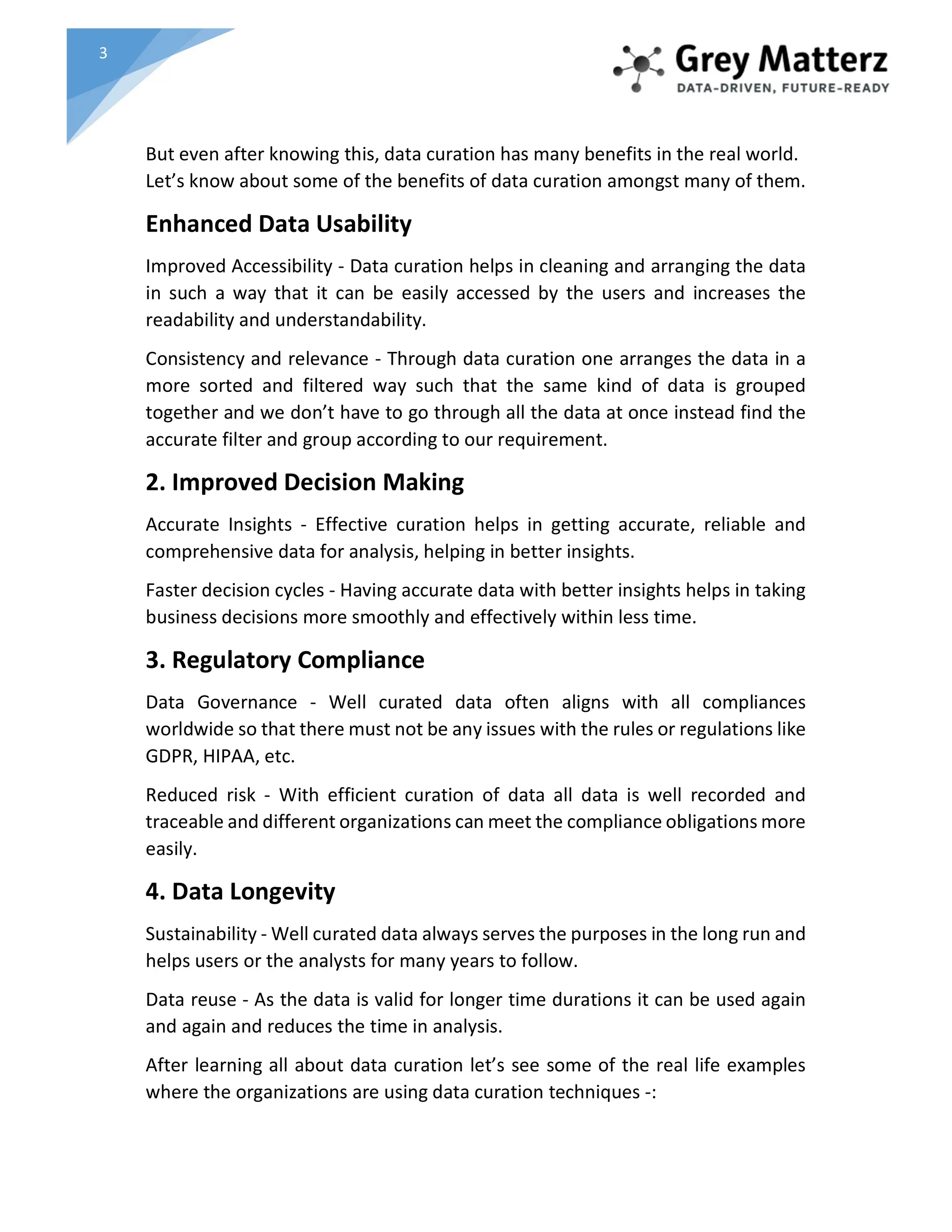 PDF of Data Curation types uses and Our Services | PDF | Free Download