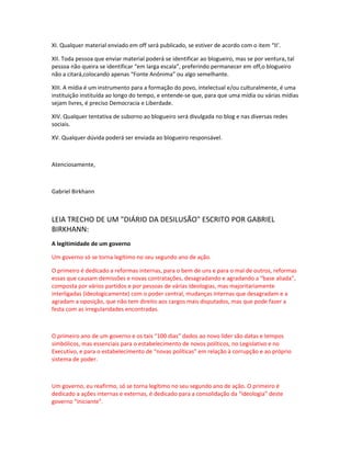 Apresentação do Blog