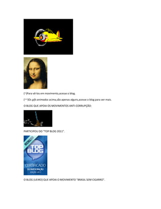 Apresentação do Blog