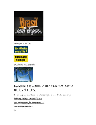 Apresentação do Blog