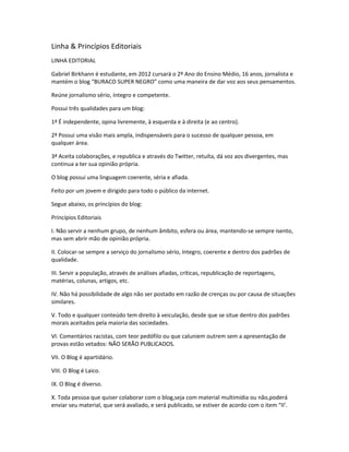 Apresentação do Blog