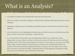 What is an Analysis?