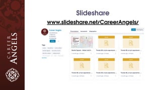 Slideshare
www.slideshare.net/CareerAngels/
 