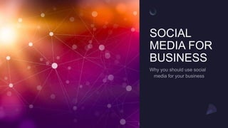 SOCIAL
MEDIA FOR
BUSINESS
 