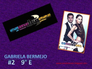 Gabriela Bermejo #2    9° E www.camaleoones.blogspot.com 